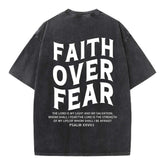 Faith Over Fear Unisex Christian Washed T-Shirt