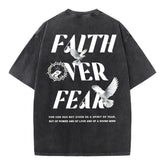 Faith Over Fear Christian Washed T-Shirt