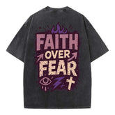 Faith Over Fear Oversized Graphic Tee