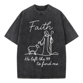 Faith He Left the 99 Oversized Tee