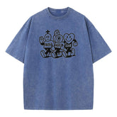 Faith Hope Love Cartoon Graphic Oversized Tee