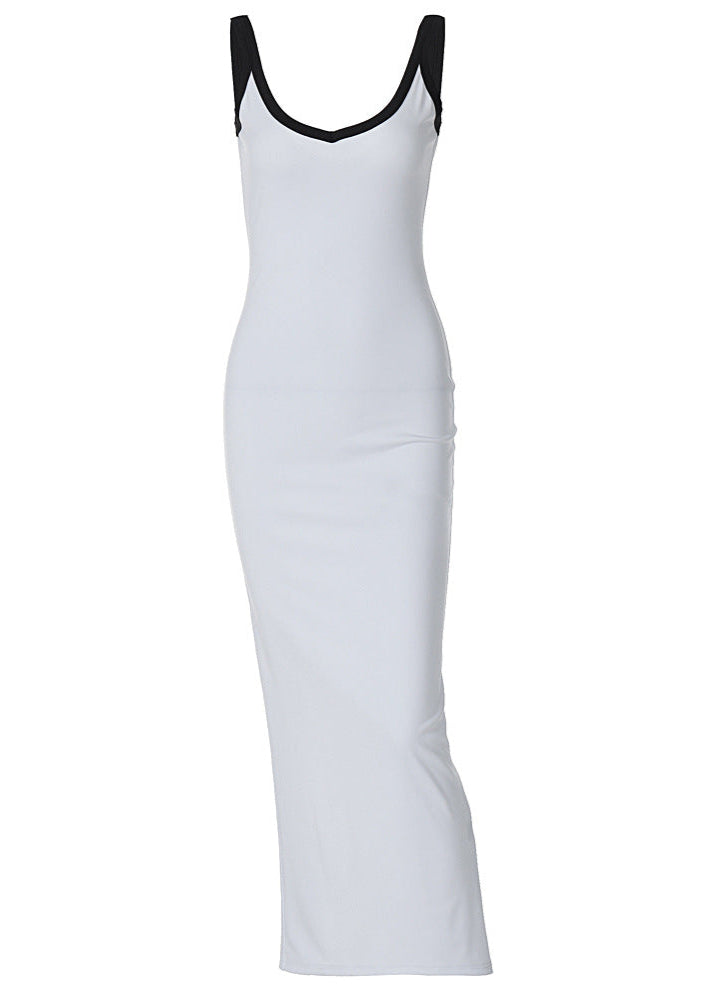 Monaco - Sleek Contrast Midi Dress
