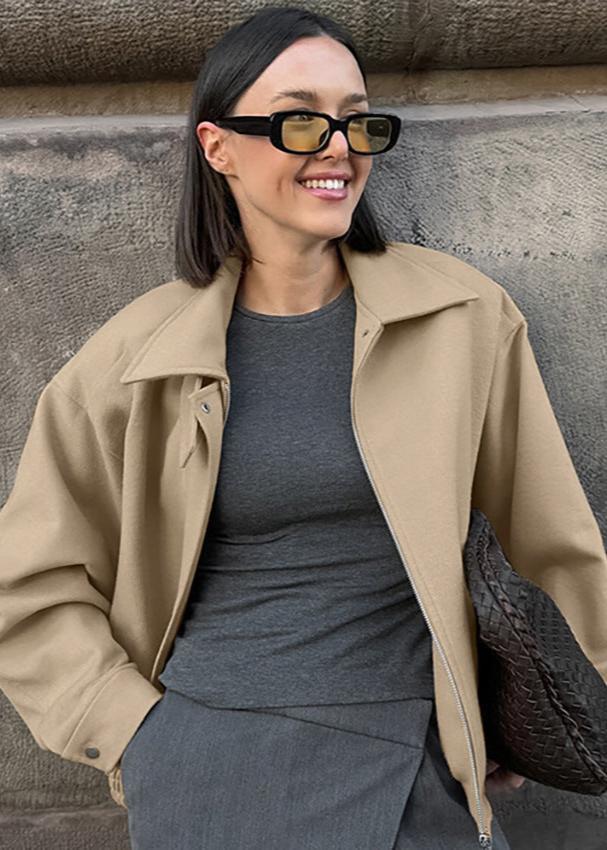 Retro Elegance Woolen Lapel Coat Timeless Comfort