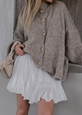 Elora Oversized Button Front Knit Cardigan