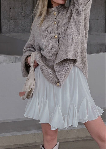 Elora Oversized Button Front Knit Cardigan