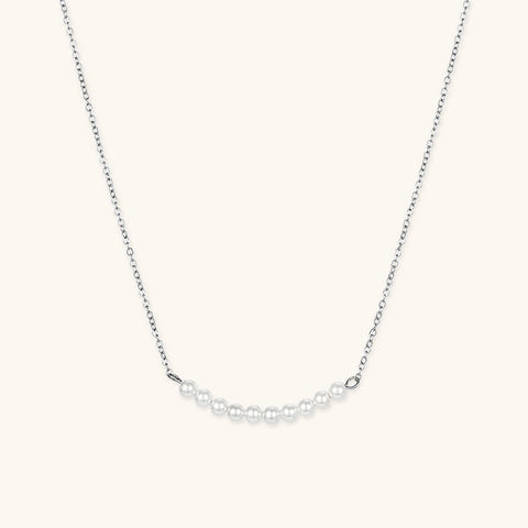 Emilia Pearl Bar Necklace