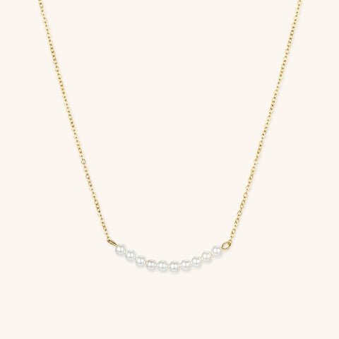 Emilia Pearl Bar Necklace