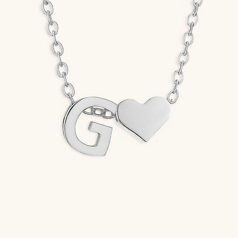 Heartfelt Initial - Gold Letter Necklace