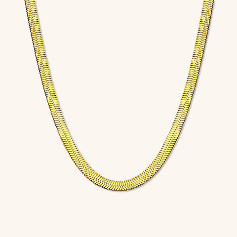 Luxe Weave - Herringbone Chain Necklace