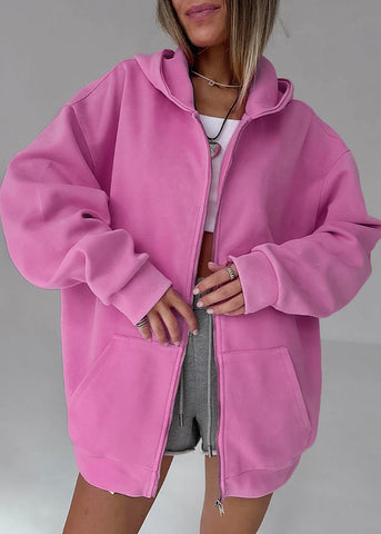 Luna - Oversized Zip-Up Hoodie