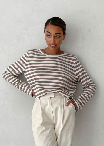 Riviera Lines - Classic Striped Knit Top