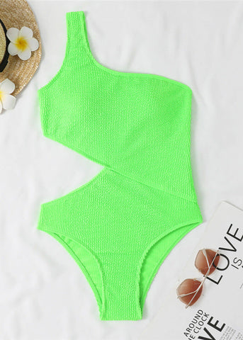 Riviera Cutout One-Shoulder Swimsuit