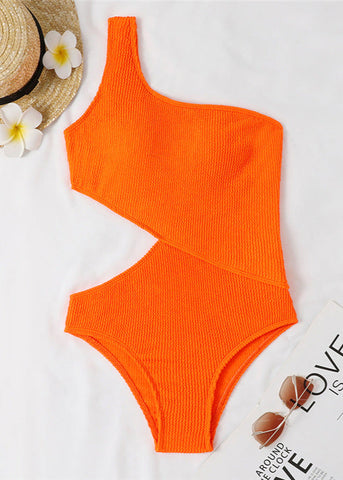 Riviera Cutout One-Shoulder Swimsuit