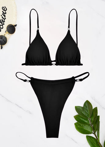 Eclipse Curve - Minimalist Cutout Bikini Set