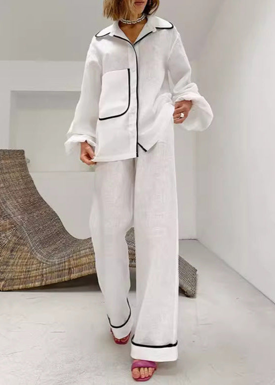 Noa - Contrast Piped Lounge Set