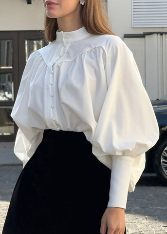 Regal Poise - Balloon Sleeve Blouse