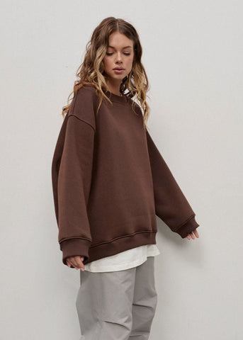 Oversized Navy Sweatshirt - Effortless Cool