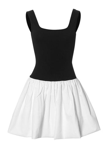 Monroe - Contrast Two-Tone Mini Dress
