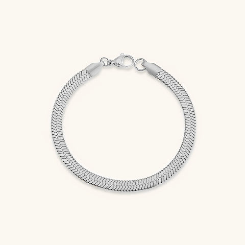 Serena Gold Herringbone Bracelet