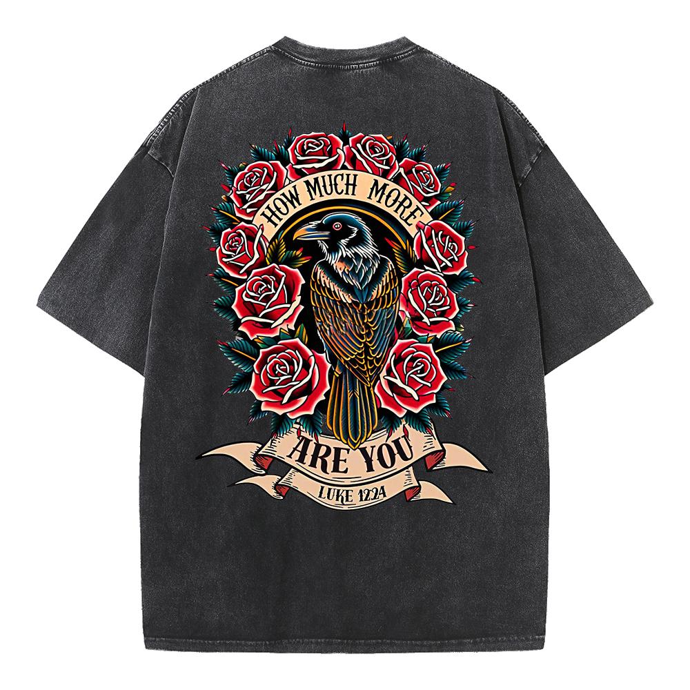 How Much More Are You Christian Washed T-Shirt