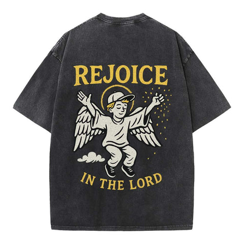 Rejoice in the Lord Angel Oversized Tee