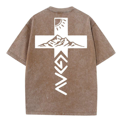 God Is Greater Than The Highs And Lows Christian Washed T-Shirt