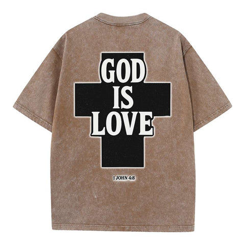 God Is Love Oversized Vintage Streetwear Tee