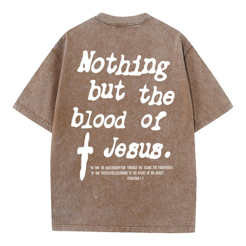 Nothing But the Blood Oversized Vintage Tee