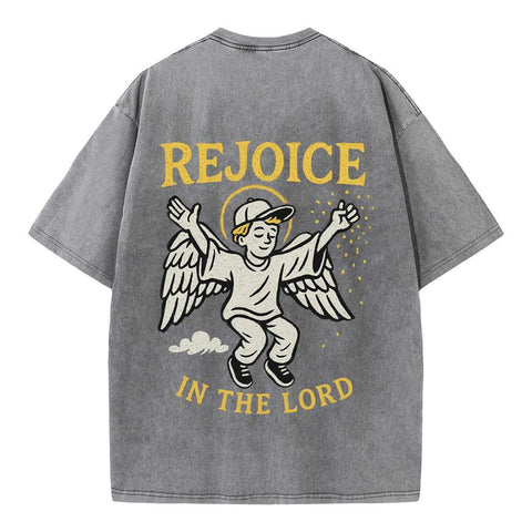 Rejoice in the Lord Angel Oversized Tee