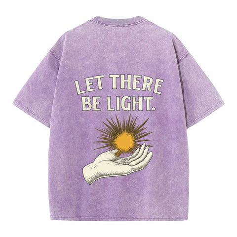 Let There Be Light Vintage Oversized Tee