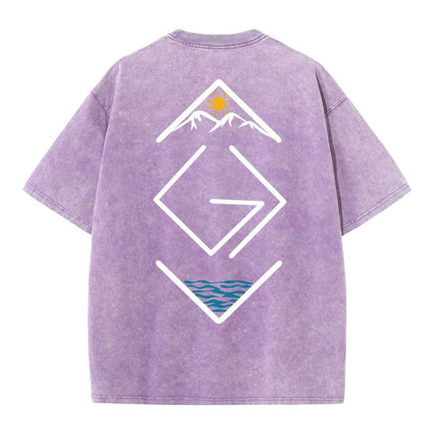 God is greater than the highs and lows christ Christian Washed T-Shirt