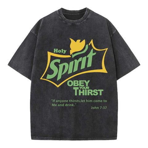 Holy Spirit Christian Washed T-Shirt