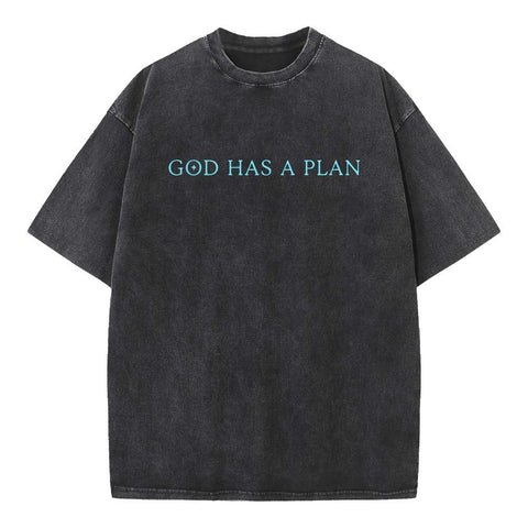 God Has a Plan Oversized Streetwear Tee