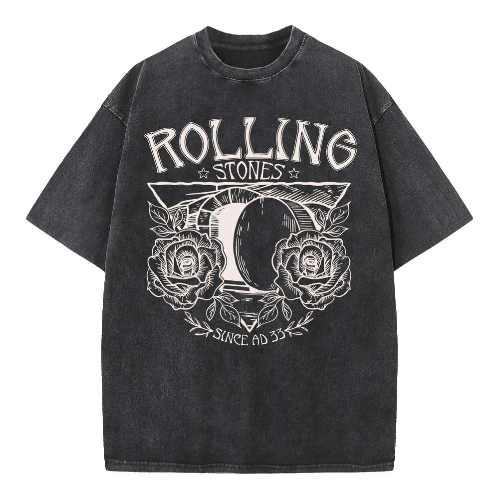 Rolling Stones Retro Christian Washed T-Shirt