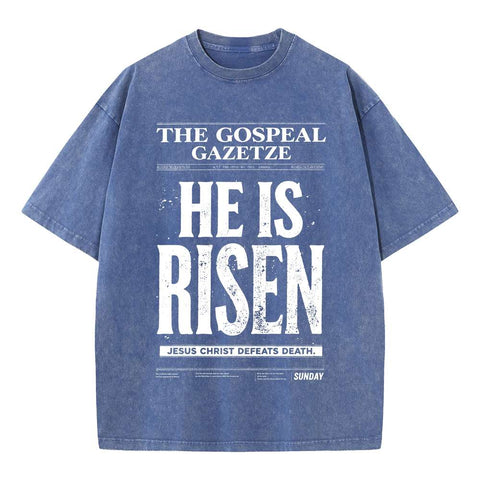 He Is Risen Oversized Vintage Streetwear Tee