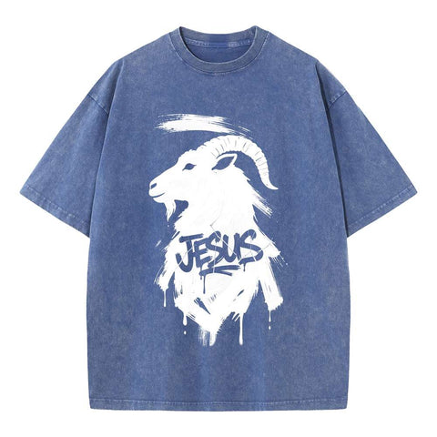 Lamb of God Jesus Oversized Graphic Tee