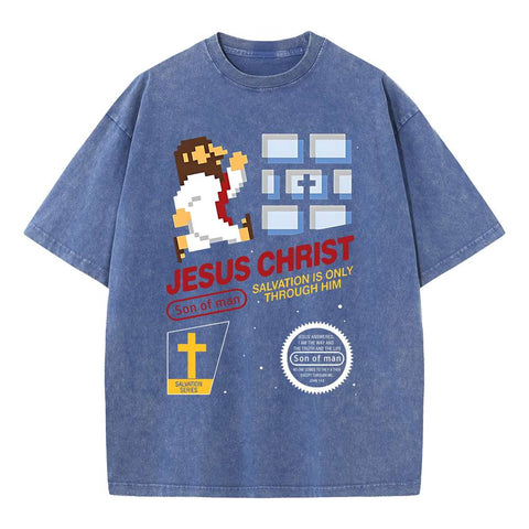 Jesus Christ Chirstian Washed T-Shirt