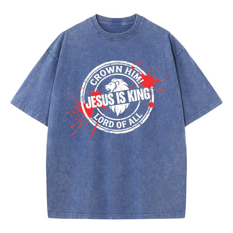 Jesus Is King Crown Him Oversized Tee