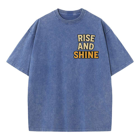 Rise and Shine Oversized Graphic Streetwear Tee