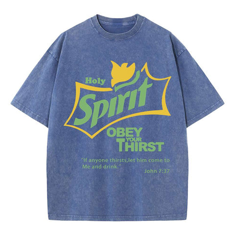 Holy Spirit Christian Washed T-Shirt