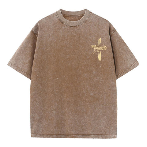 Forgiven Cross Hand Oversized Streetwear Tee