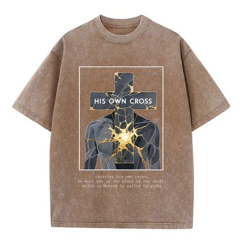 His Own Cross Oversized Vintage Graphic Tee