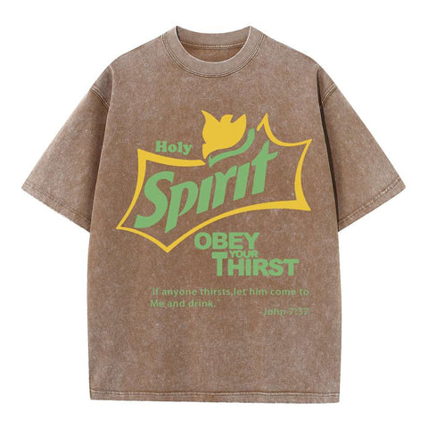 Holy Spirit Christian Washed T-Shirt