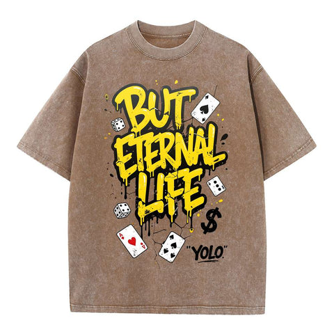 Eternal Life Streetwear Oversized Graphic Tee