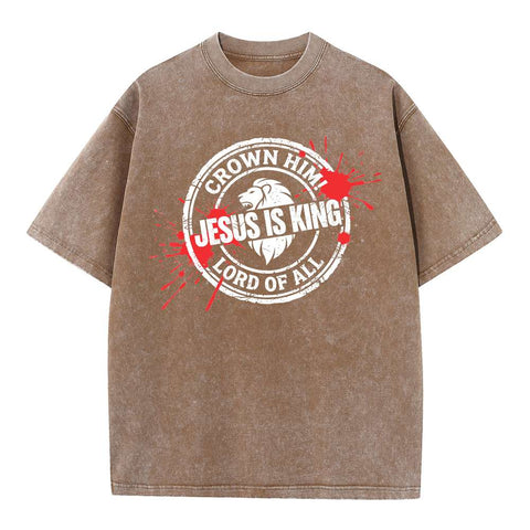 Jesus Is King Crown Him Oversized Tee