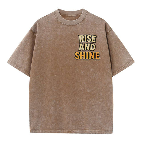 Rise and Shine Oversized Graphic Streetwear Tee