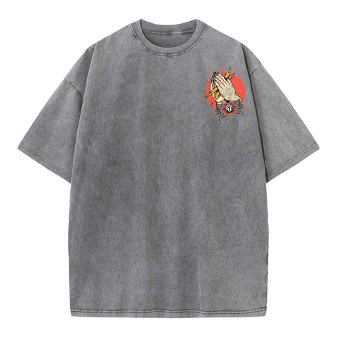 Pray About It Chrsitian Washed T-Shirt