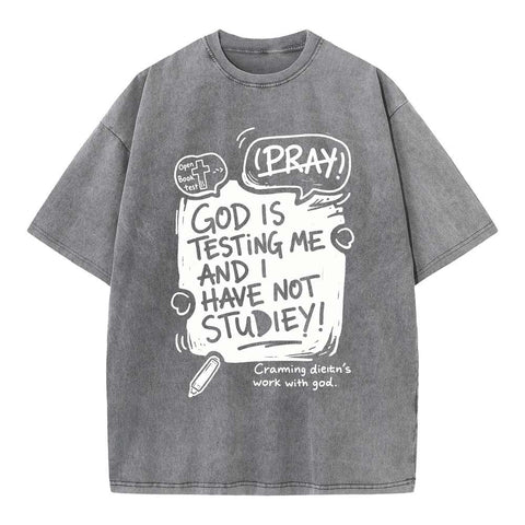 Pray Without Ceasing Oversized Graphic Tee