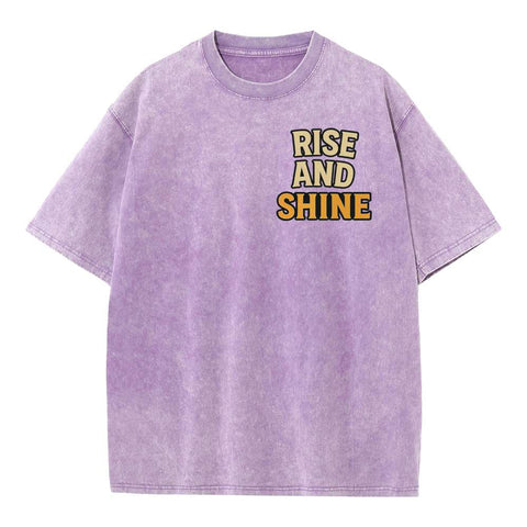 Rise and Shine Oversized Graphic Streetwear Tee