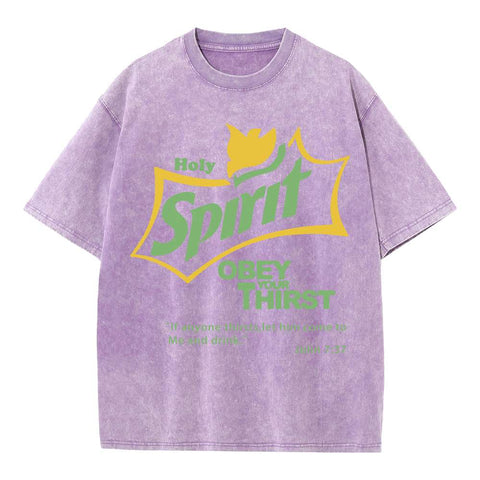 Holy Spirit Christian Washed T-Shirt